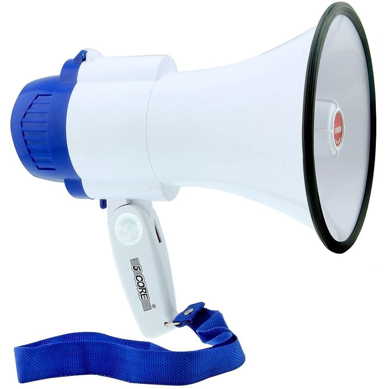 Megaphone Bullhorn Cheer Horn Mic Recording Siren Blow Horn Rechargeable Battery Hand Held Mega Phone Loudhailer